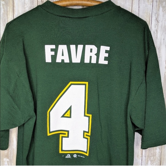 VTG '98 Brett Favre Shirt Large Green Bay Packers - Picture 5 of 8